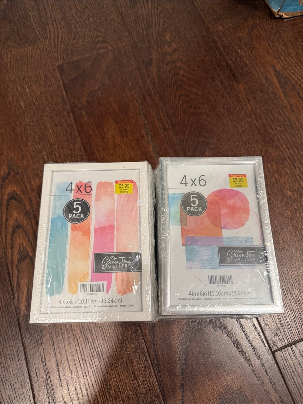 Hobby Lobby Silver 4x6 Photo Frame 5-Pack (Two Sets)